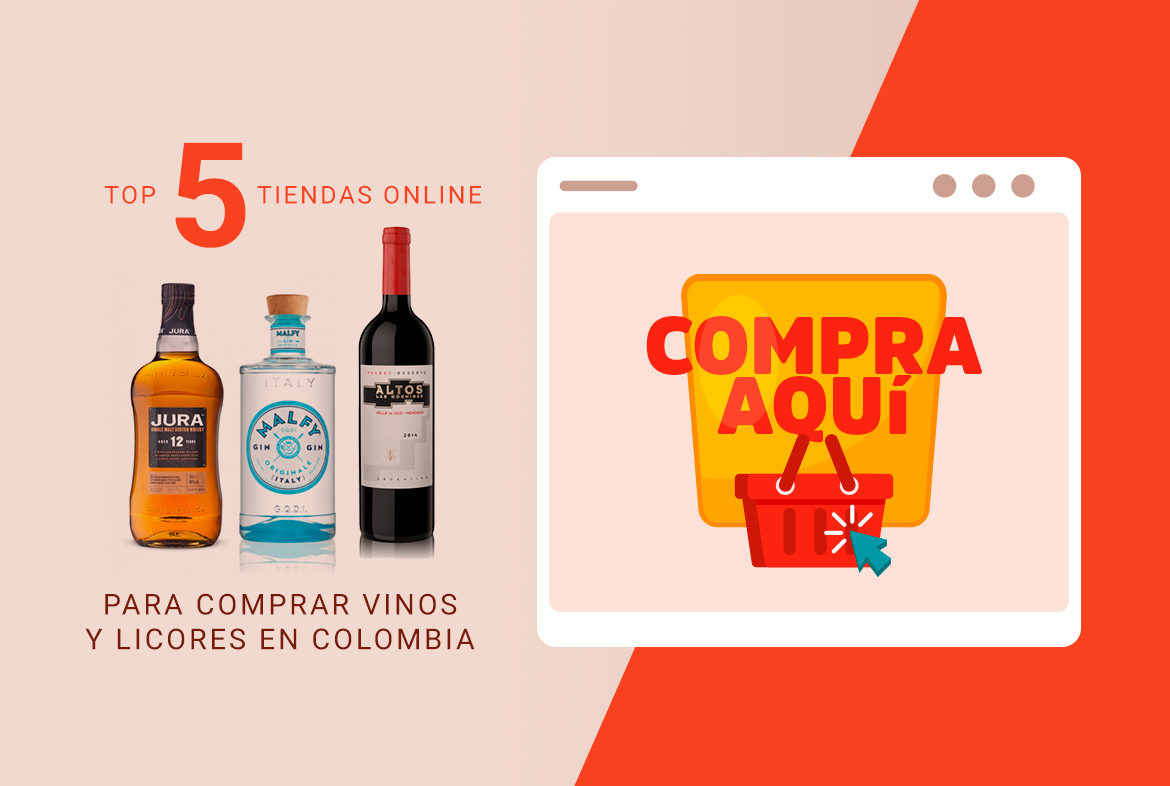 Top 5 tiendas online para comprar vinos y licores en Colombia