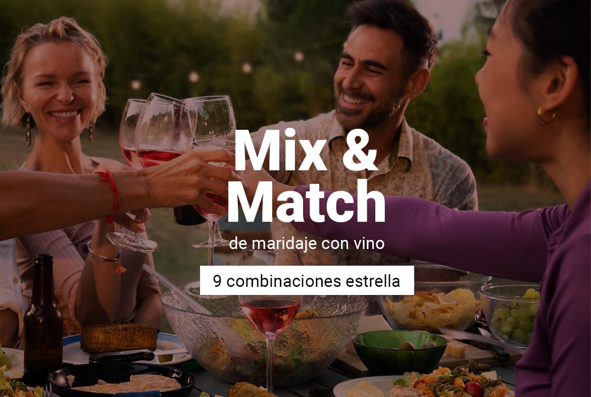 Mix & Match de maridaje con vino: 9 combinaciones estrella