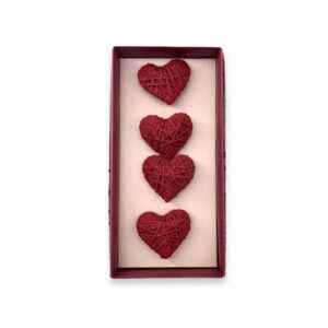 Servilleteros corazón X4