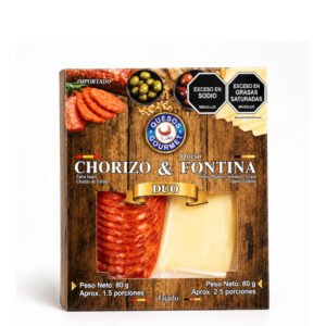 Dúo Chorizo y Queso Fontina 160Gr